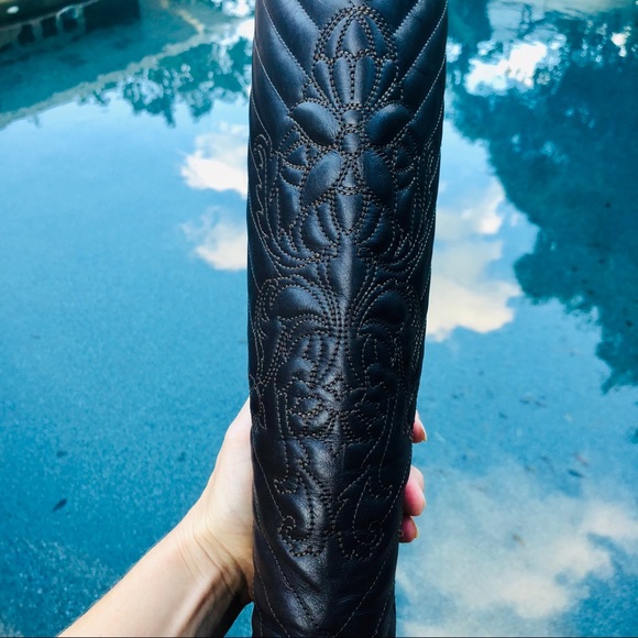 SOLD Sportmax by MaxMara brown leather heeled boots - Picture 4 of 4